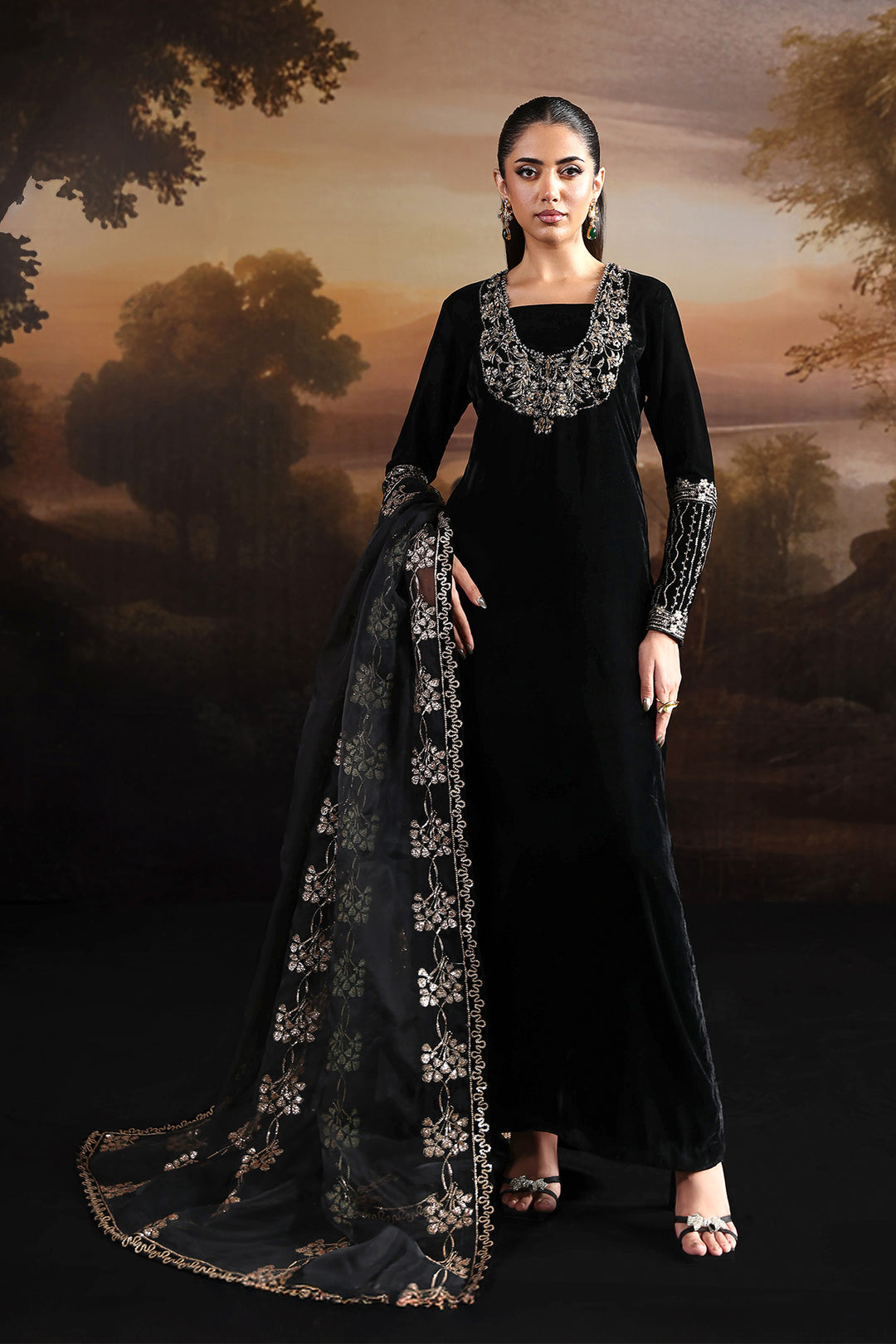 Alizeh AF-VLT-2212-Celeste Style — Mairaz Three-Piece Suit