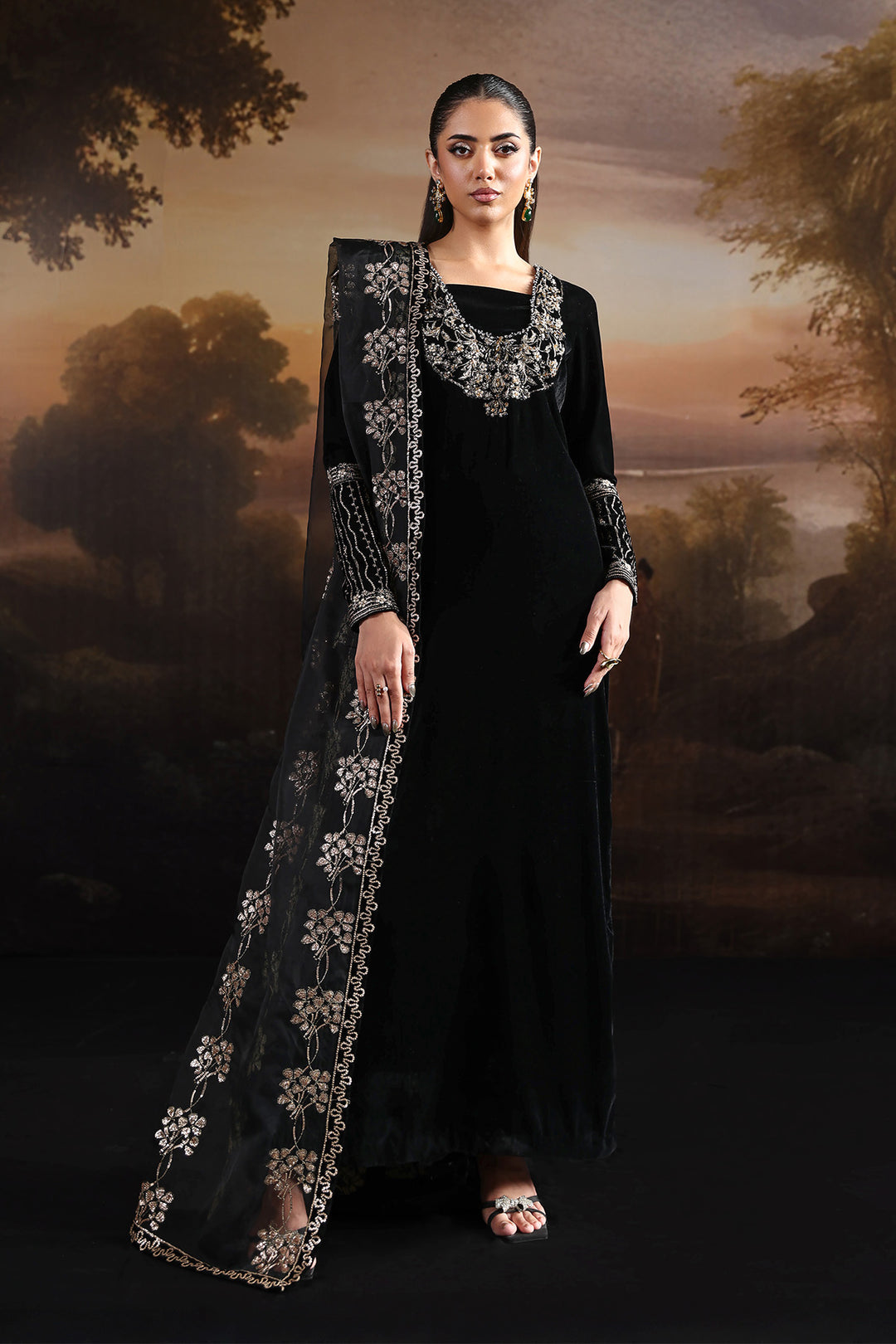 Alizeh AF-VLT-2212-Celeste Style — Mairaz Three-Piece Suit