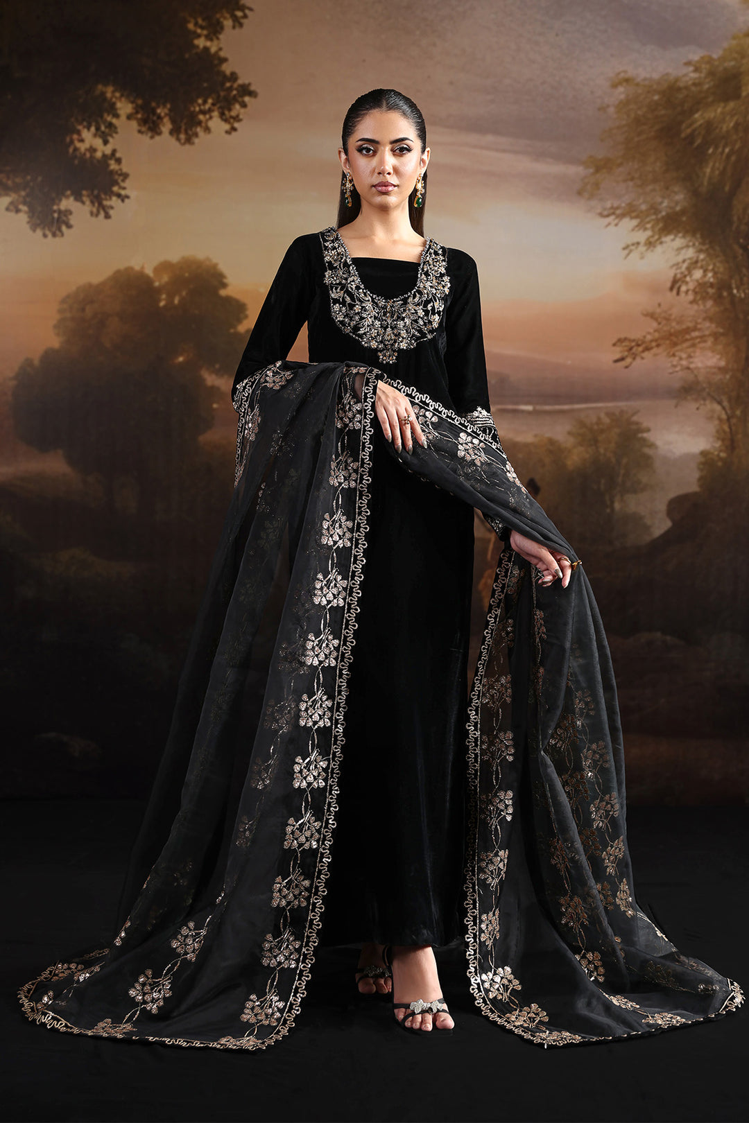 Alizeh AF-VLT-2212-Celeste Style — Mairaz Three-Piece Suit