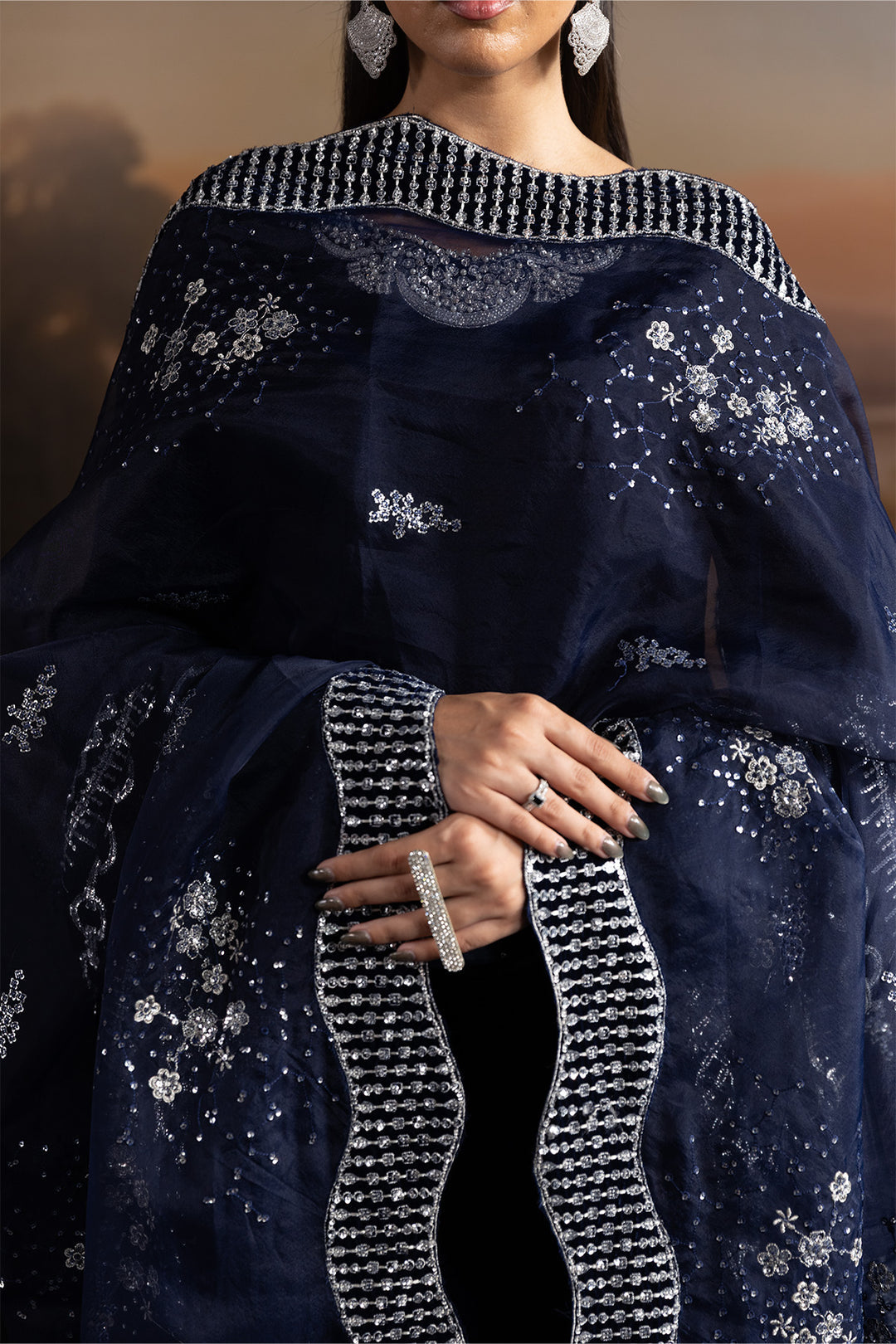 Alizeh Velvetine Style — Mairaz Three-Piece Suit