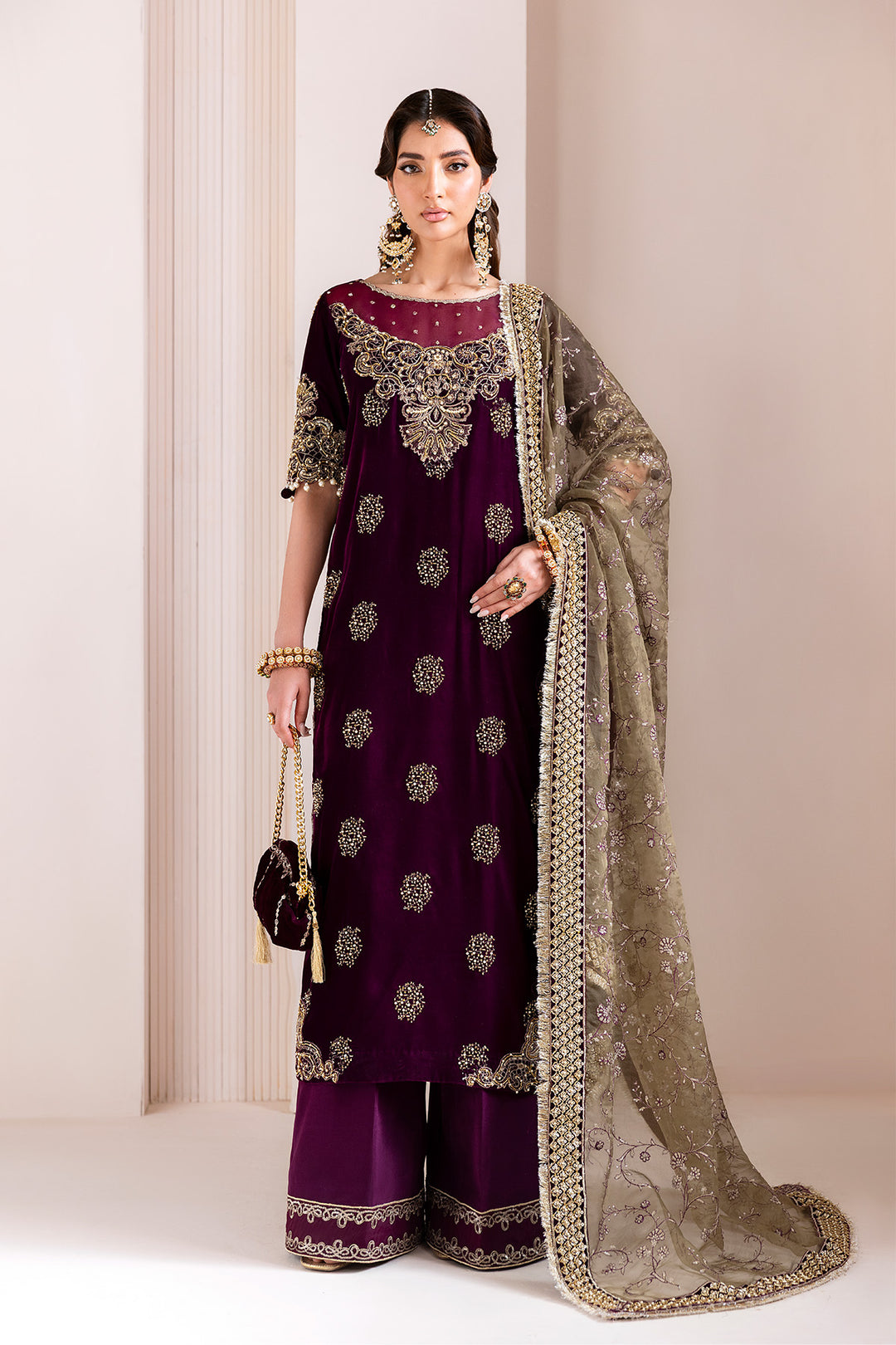Alizeh Zarlish Style — Mairaz Three-Piece Suit