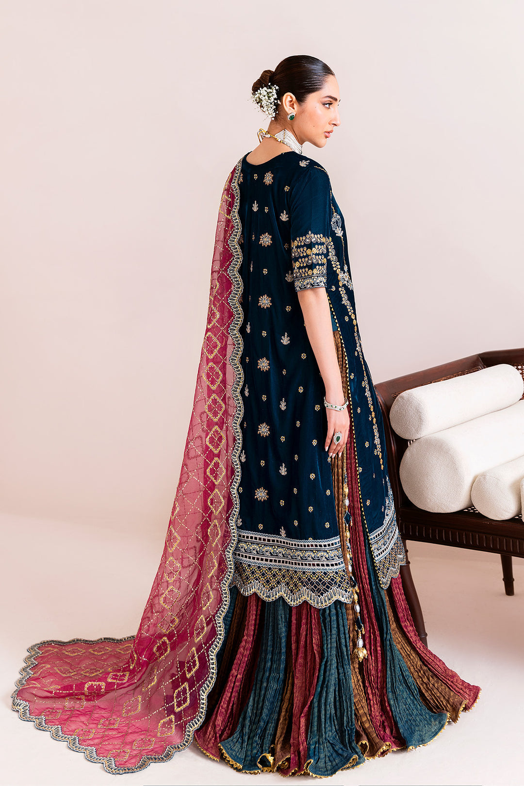 Alizeh AF-VLT-2222-Mehroob Style — Mairaz Multi-Colour Lehenga