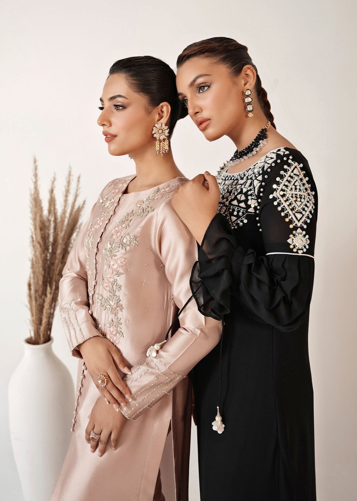 Ember pink kaftan, reference outfit photograph 4 — Made by Mairaz reproduction