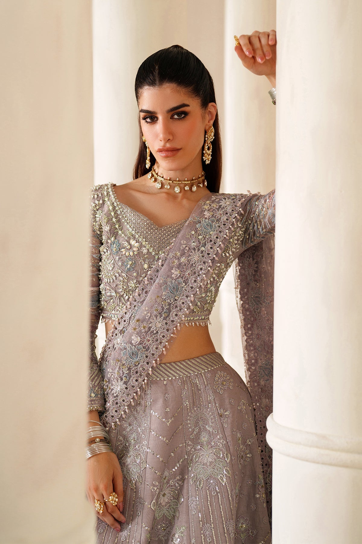 Baroque Chantelle CH14-04 style — Mairaz Embroidered Net Suit reference, view 10 of 19