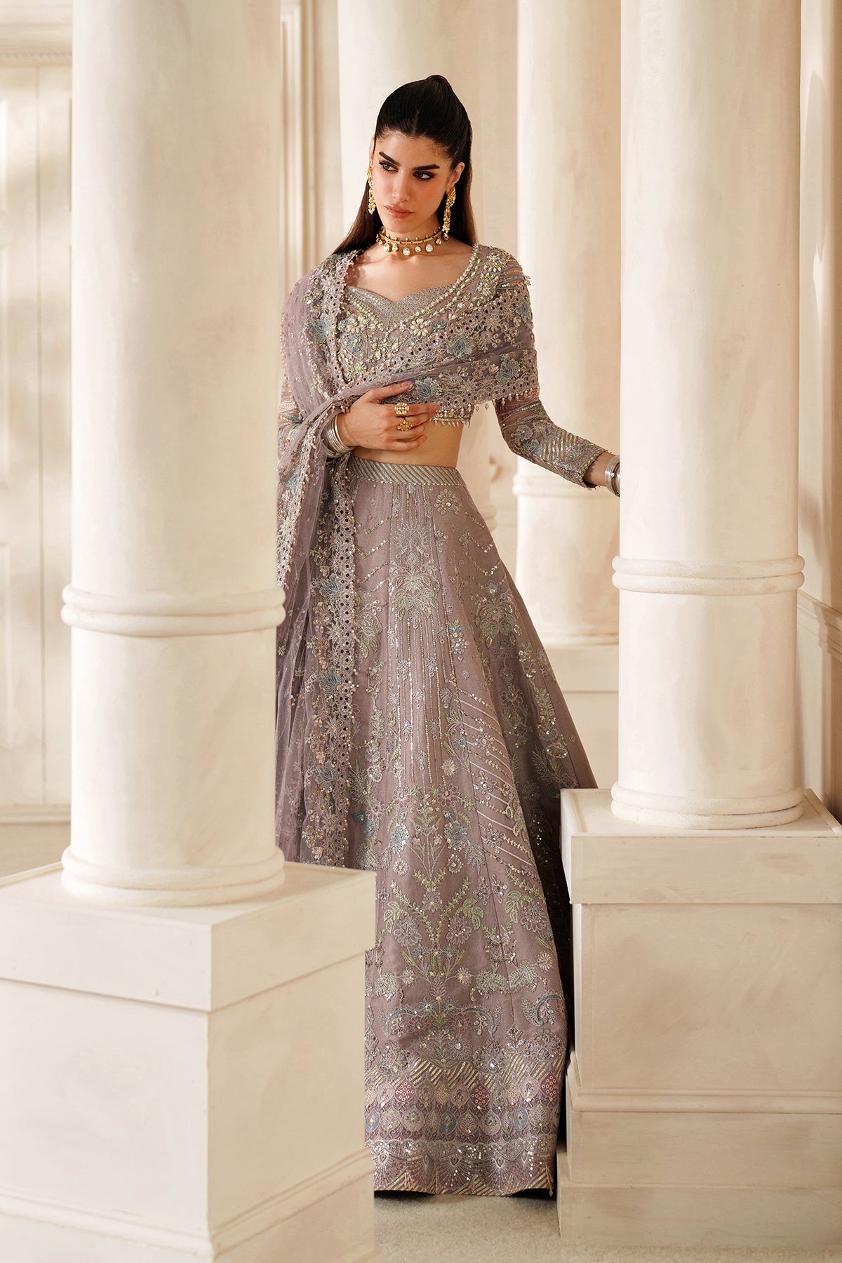 Baroque Chantelle CH14-04 style — Mairaz Embroidered Net Suit reference, view 13 of 19