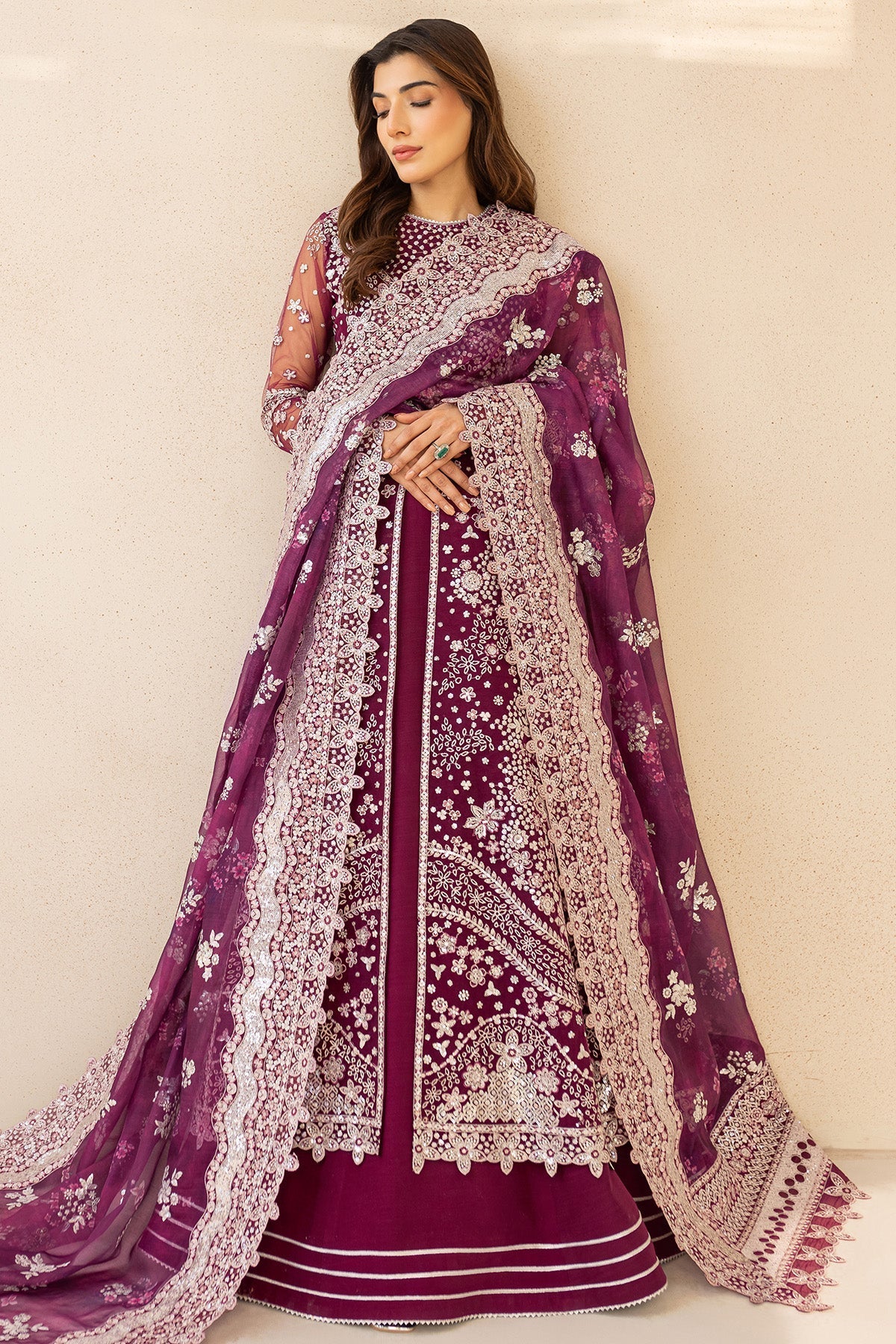 Farasha Merlot Dust Style — Mairaz Three-Piece Suit
