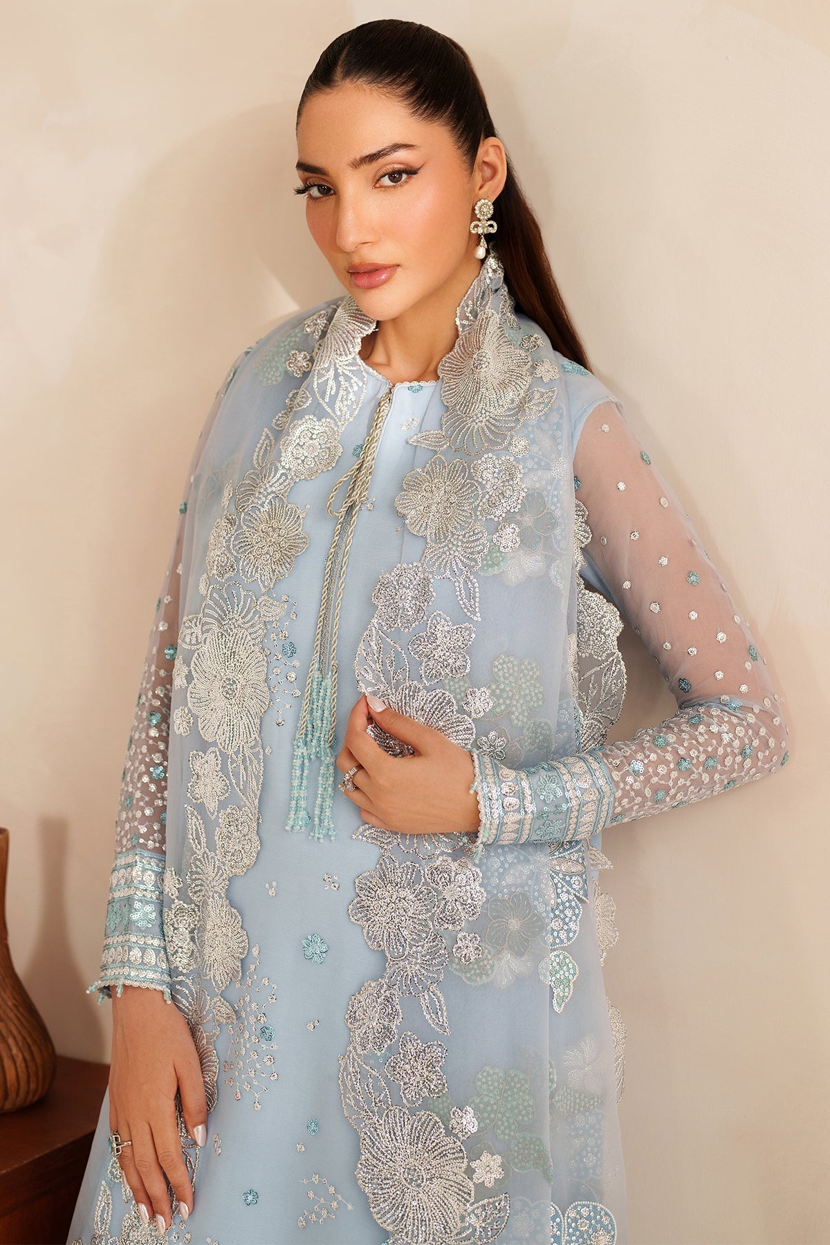 Farasha Frosted Mist Style — Mairaz Three-Piece Suit