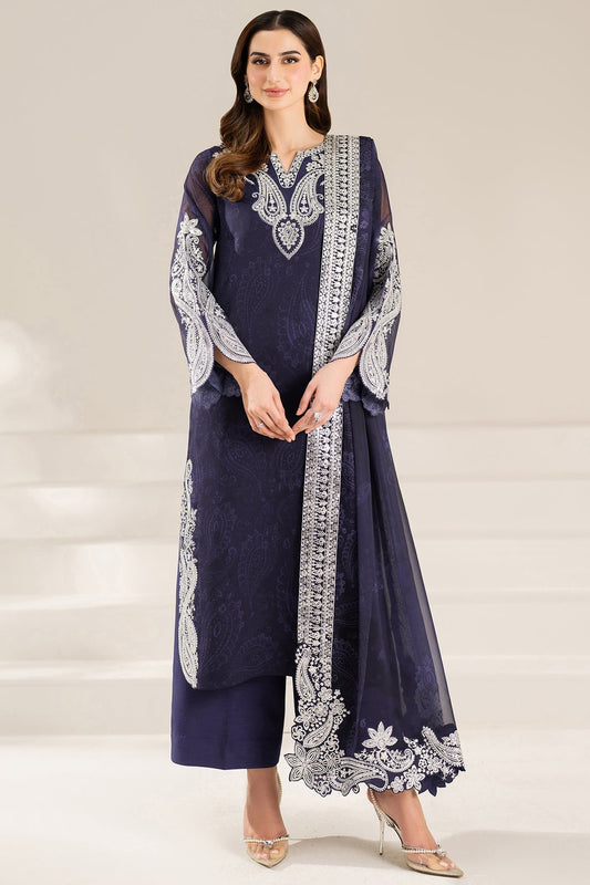 Farasha Blue Dazzle Style — Mairaz Blue Three-Piece Suit