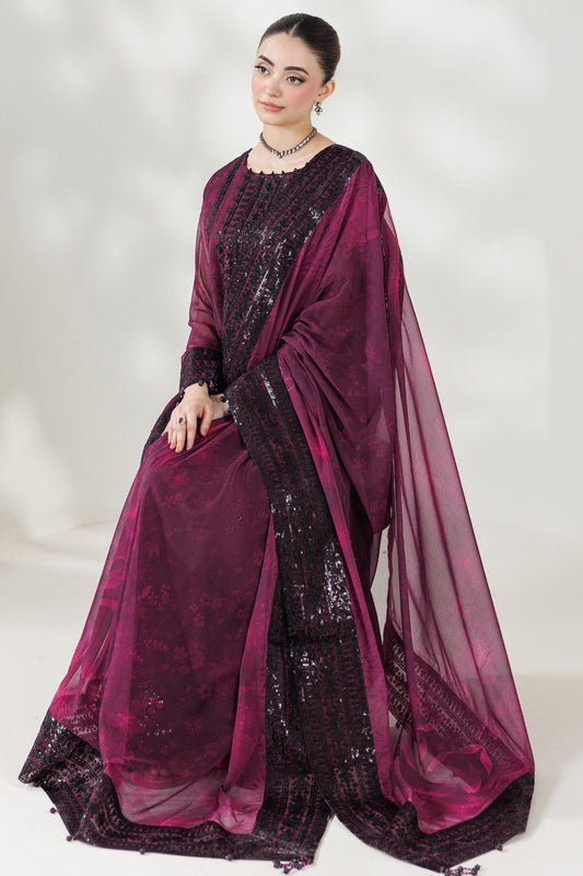 Farasha Violet Eclips Style — Mairaz Three-Piece Suit