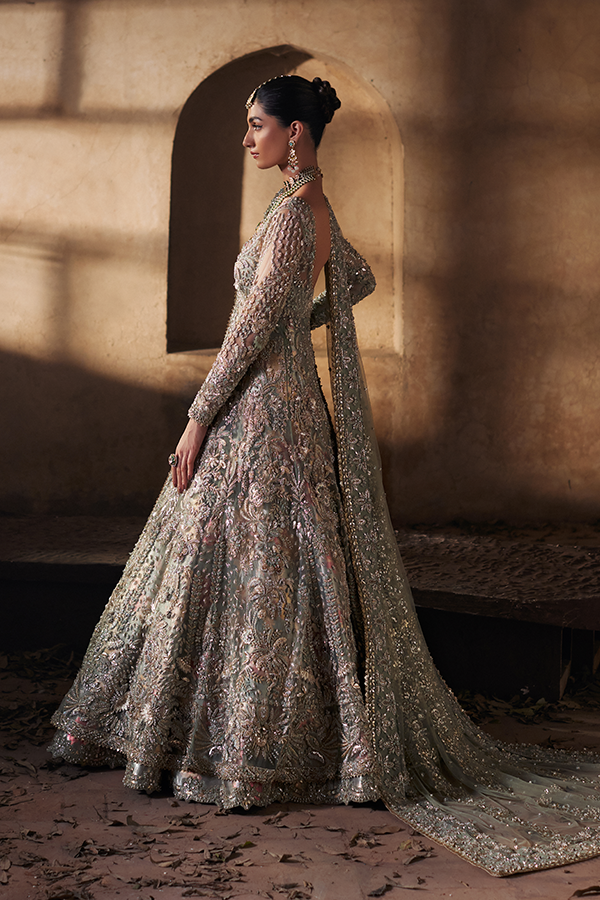 Soraya Shayna Style — Mairaz Light Green Wedding Maxi