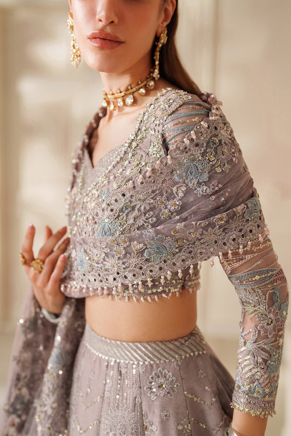 Baroque Chantelle CH14-04 style — Mairaz Embroidered Net Suit reference, view 7 of 19