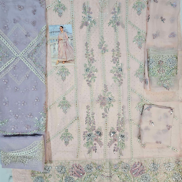 Eman Adeel MPC-24-106 Style — Mairaz Baby Pink Three-Piece Suit