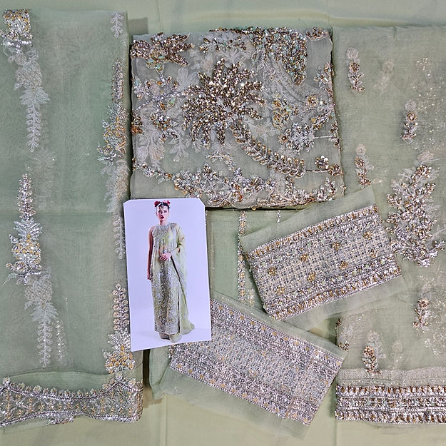 Hussain Rehar Mintara Style — Mairaz Nude Sharara