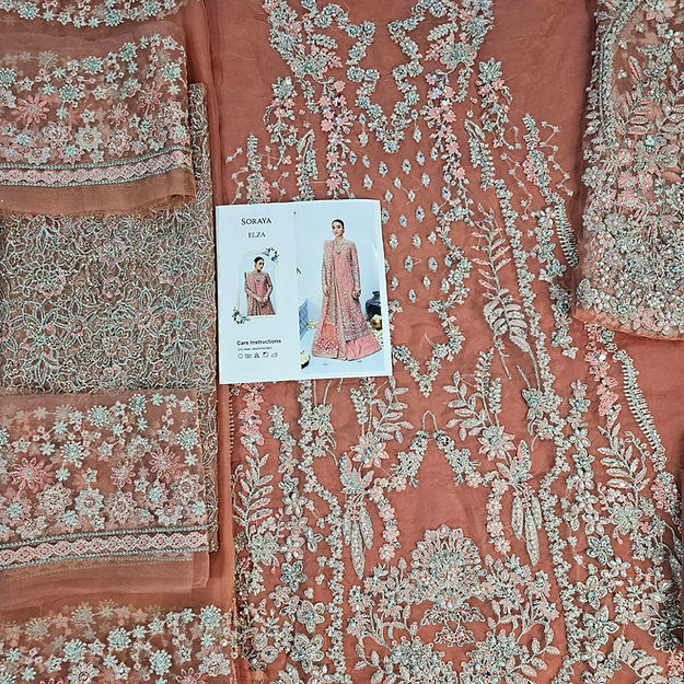 Soraya Elza Style — Mairaz Peach Sharara
