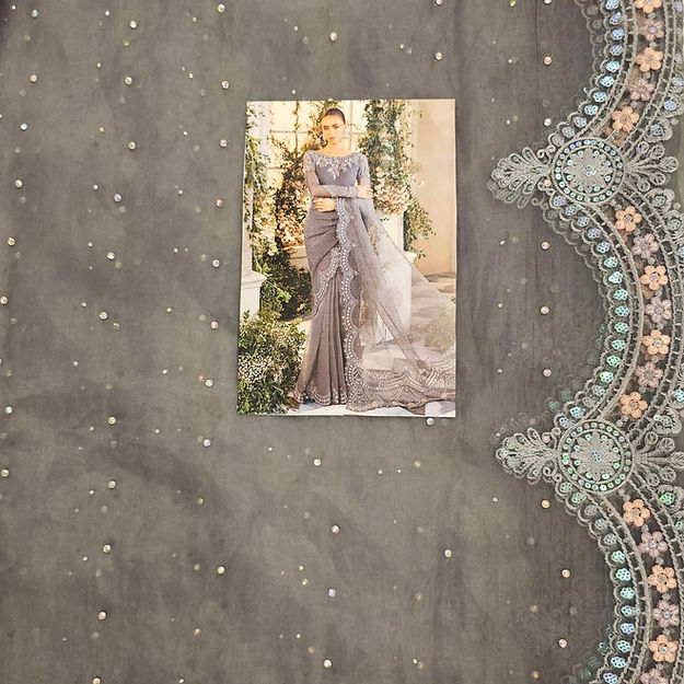 Maria B – BD-2902 Cloud Grey Style, product view 7 of 15
