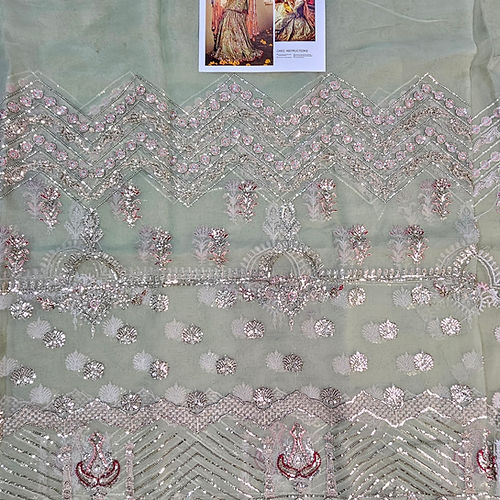 Mohsin Naveed Ranjha Zamrud style — Mairaz green gharara set reference, view 5 of 11