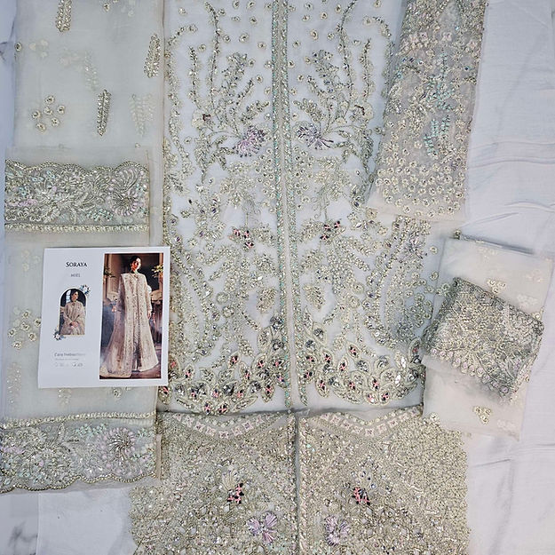 Soraya Miel Style — Mairaz Ash White Sharara
