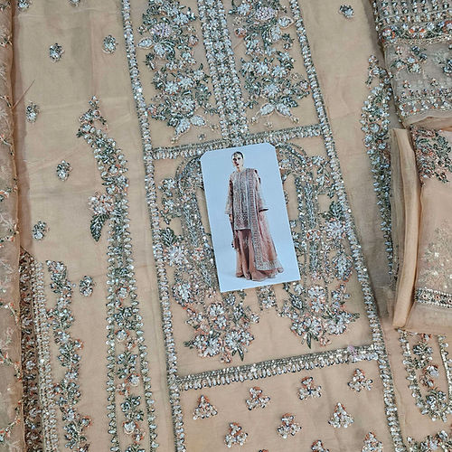 Hussain Rehar Dune Style — Mairaz Nude Sharara
