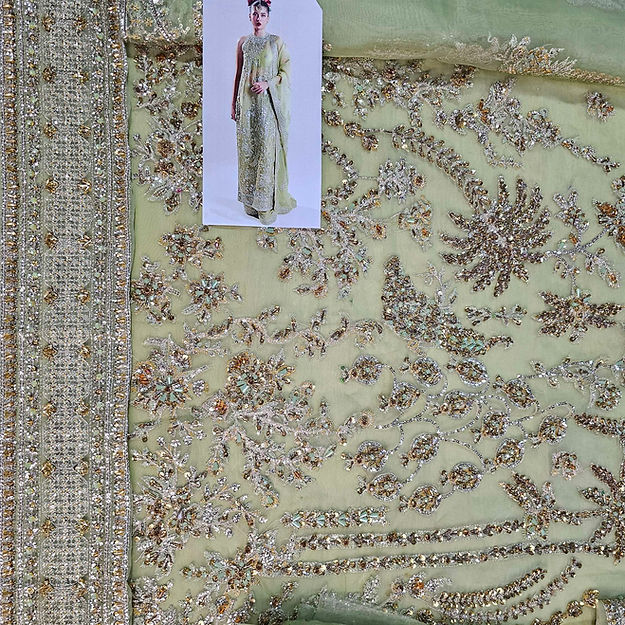Hussain Rehar Mintara Style — Mairaz Nude Sharara
