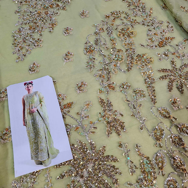 Hussain Rehar Mintara Style — Mairaz Nude Sharara