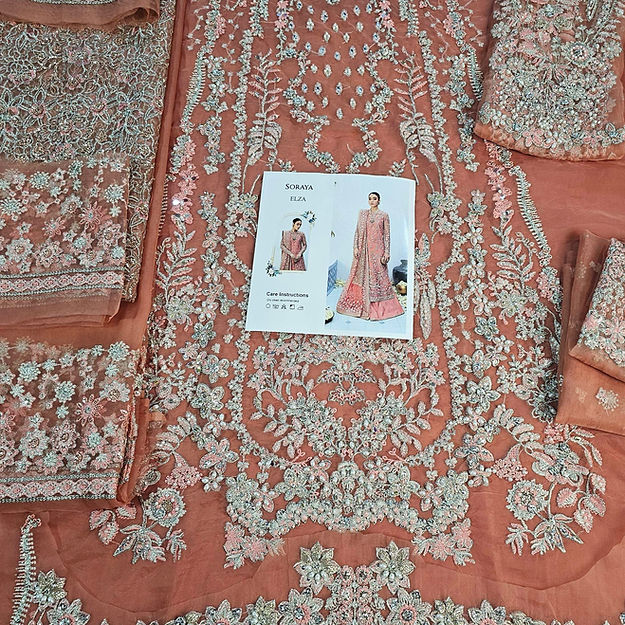 Soraya Elza Style — Mairaz Peach Sharara