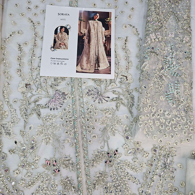 Soraya Miel Style — Mairaz Ash White Sharara