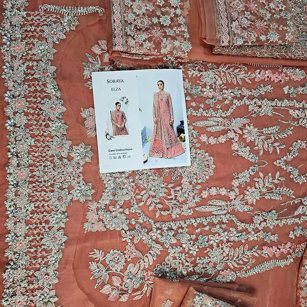 Soraya Elza Style — Mairaz Peach Sharara