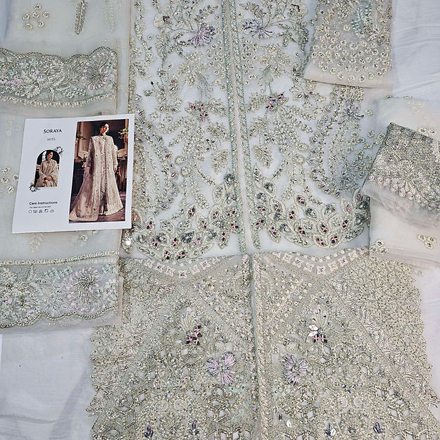 Soraya Miel Style — Mairaz Ash White Sharara