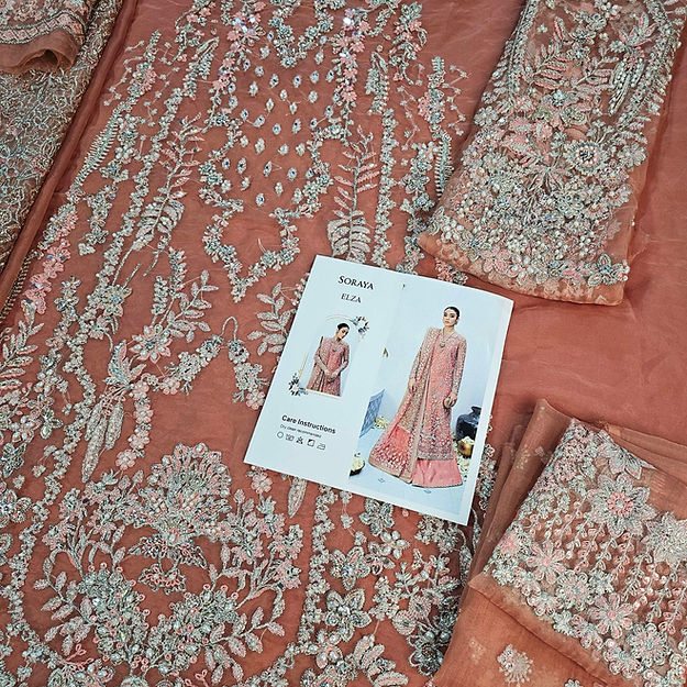 Soraya Elza Style — Mairaz Peach Sharara