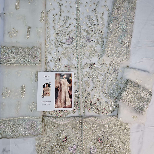 Soraya Miel Style — Mairaz Ash White Sharara