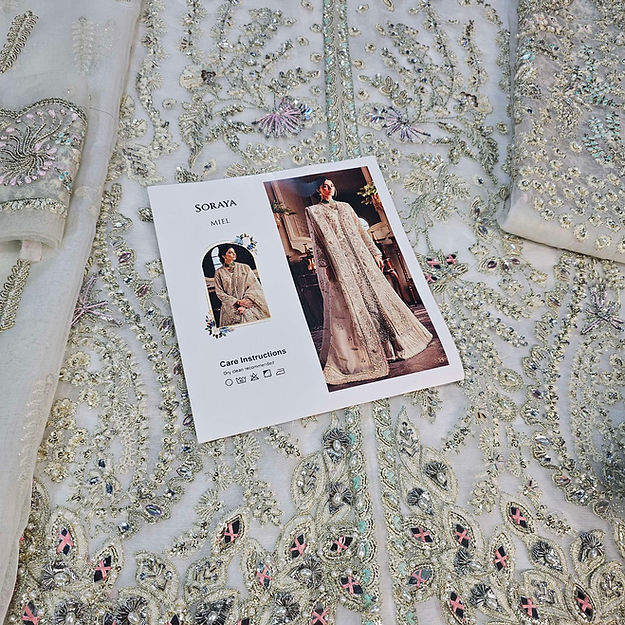 Soraya Miel Style — Mairaz Ash White Sharara