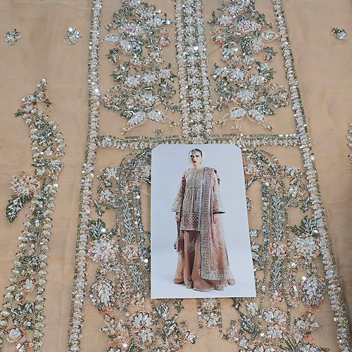 Hussain Rehar Dune Style — Mairaz Nude Sharara