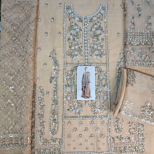 Hussain Rehar Dune Style — Mairaz Nude Sharara
