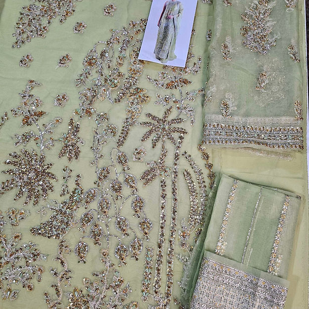 Hussain Rehar Mintara Style — Mairaz Nude Sharara