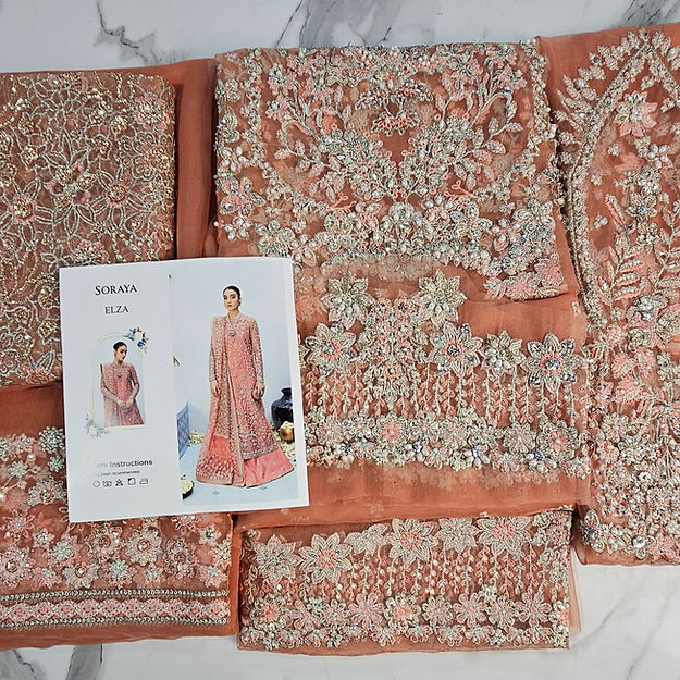 Soraya Elza Style — Mairaz Peach Sharara