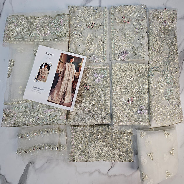 Soraya Miel Style — Mairaz Ash White Sharara