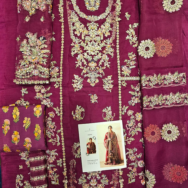 Hussain Rehar Aabni Style — Mairaz Plum Sharara