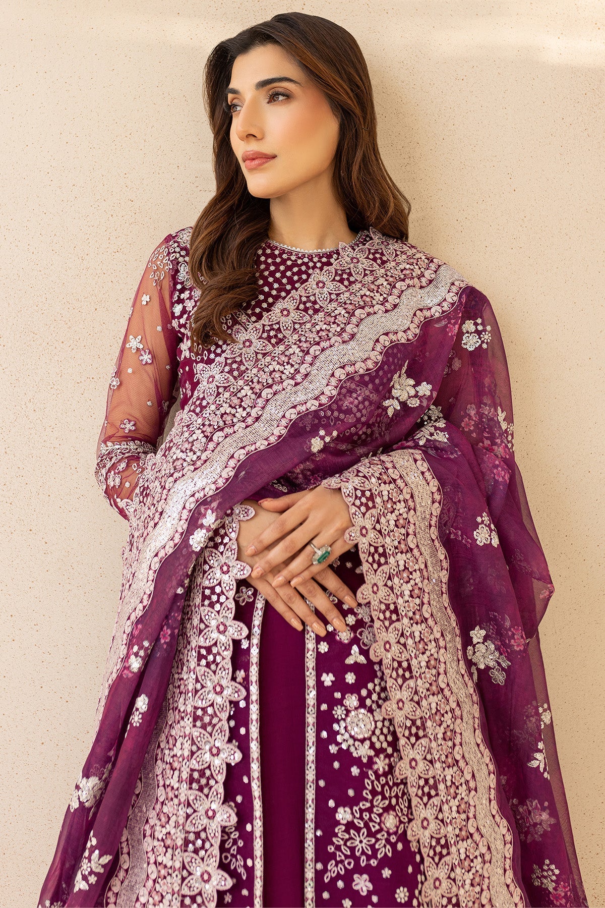 Farasha Merlot Dust Style — Mairaz Three-Piece Suit