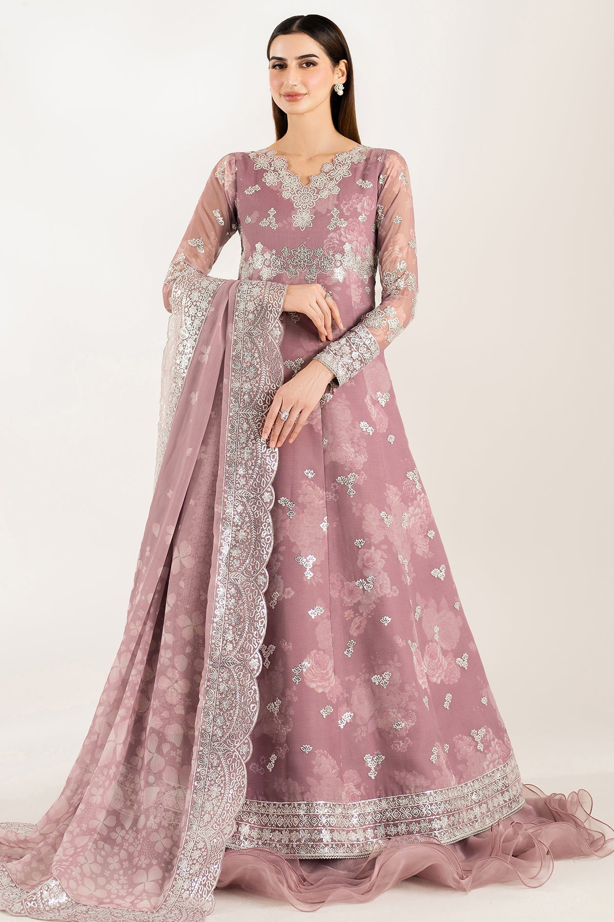 Farasha Rosy Spark Style — Mairaz Three-Piece Suit