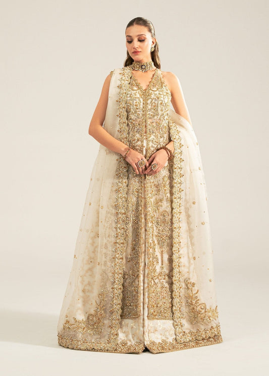 Kanwal Malik Nisha style — Mairaz ivory sharara reference, view 1 of 9