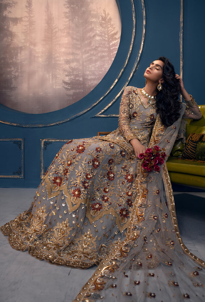 Akbar Aslam Queen Bee U-1403 Style — Mairaz Lehenga