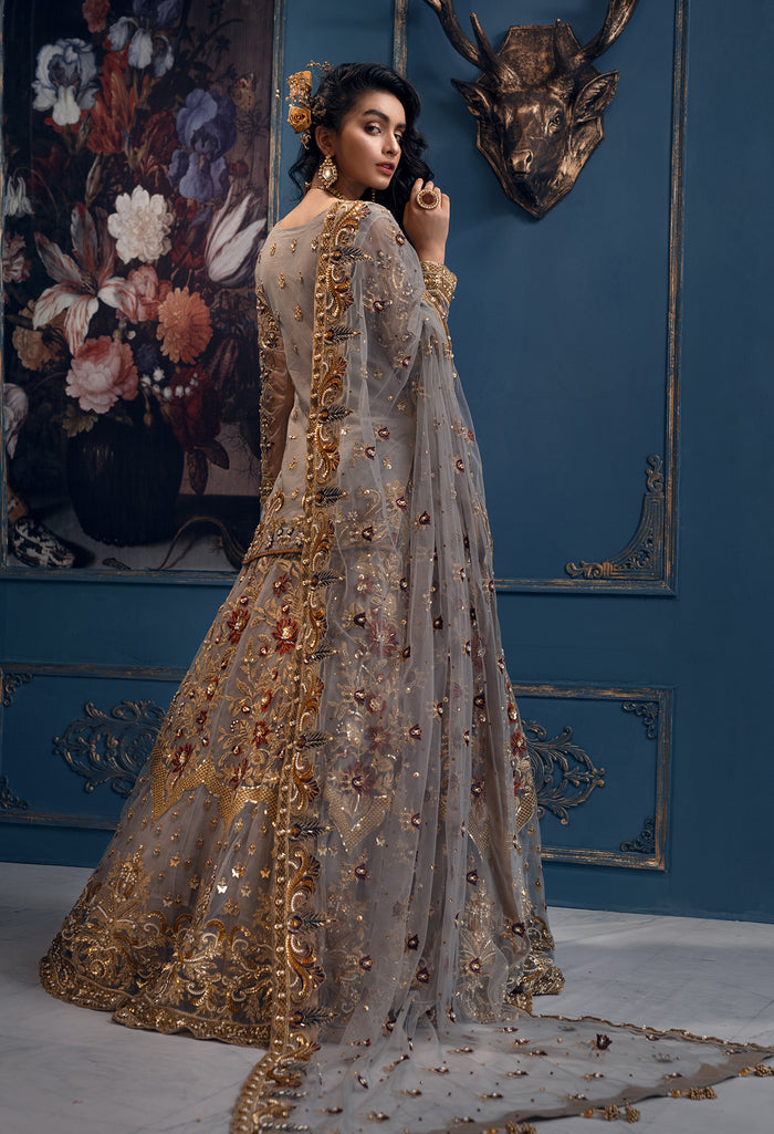 Akbar Aslam Queen Bee U-1403 Style — Mairaz Lehenga