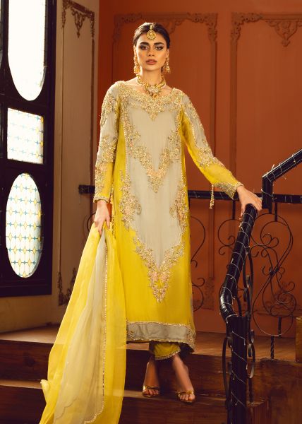 Sara Rohale Asghar Arched Blossom Style — Mairaz Sage & Jade Formal Ensemble