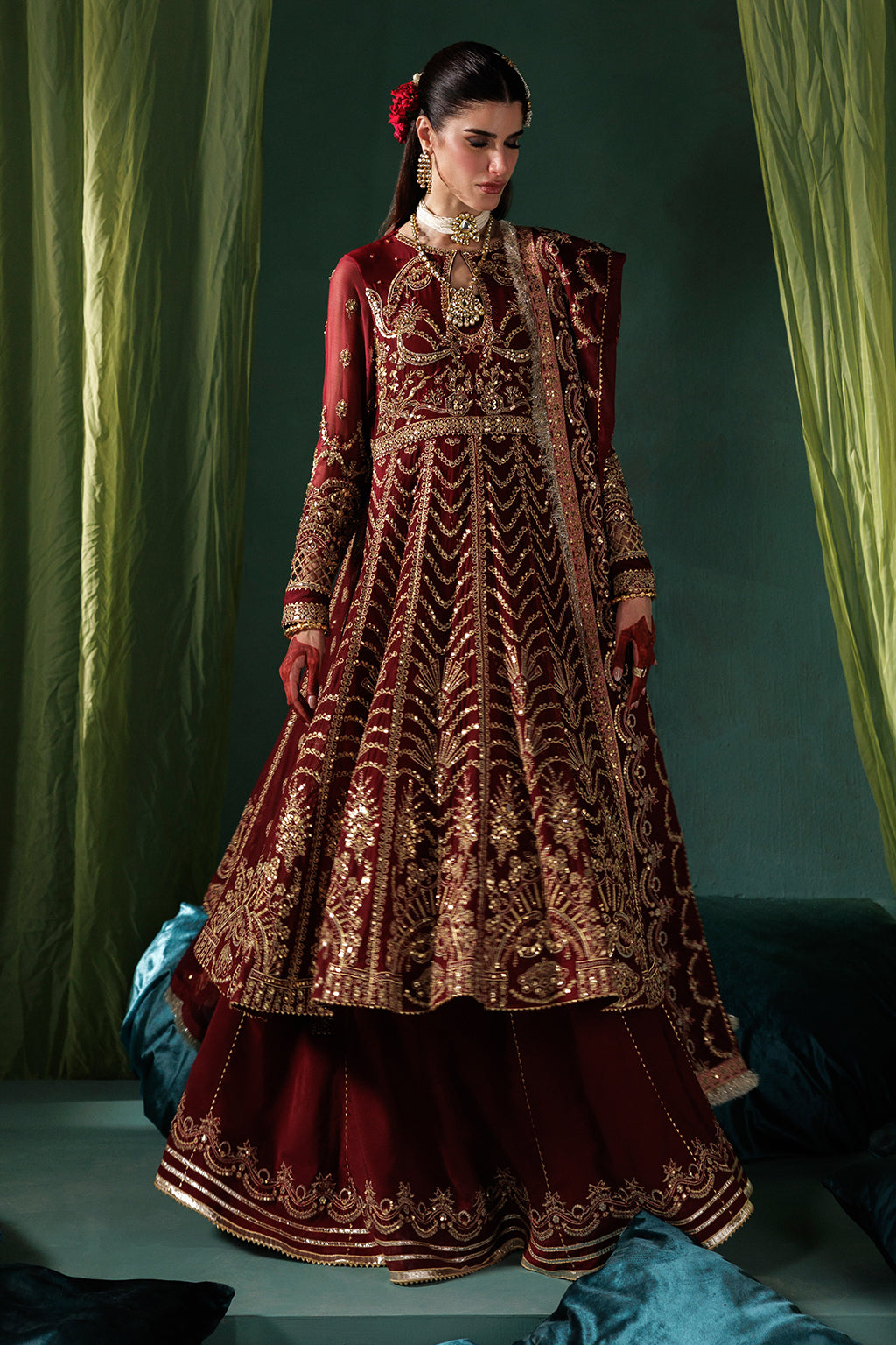 Saad Shaikh D-02 Style — Mairaz Lehenga