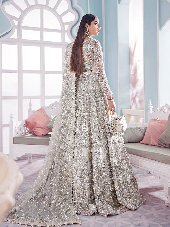 Gulaal Eredita B-4 Style — Mairaz White Lehenga