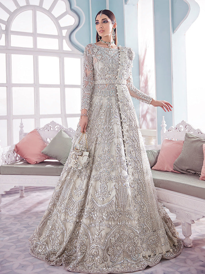 Gulaal Eredita B-4 Style — Mairaz White Lehenga