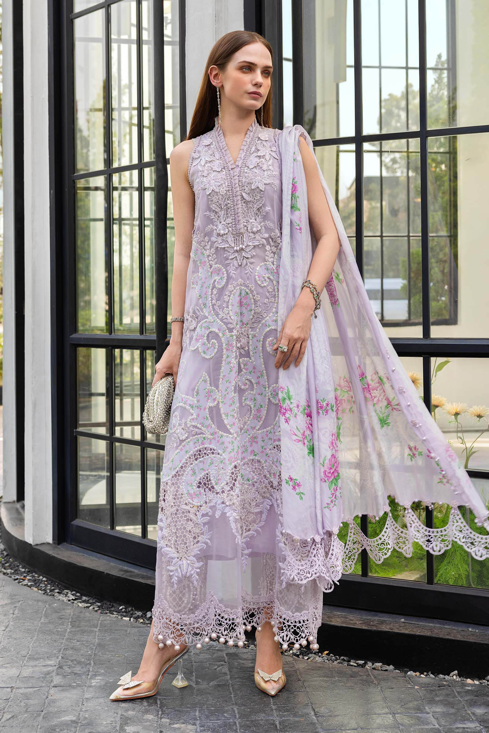Maria B EL-26-12 Style — Mairaz Lawn Suit