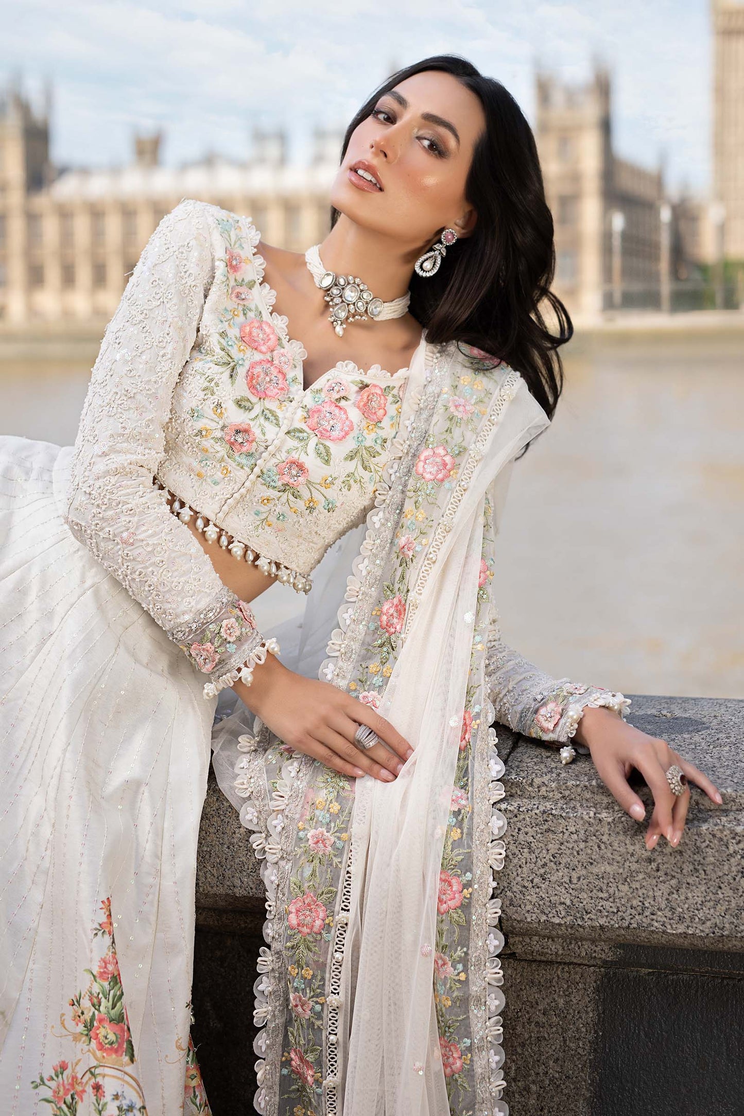 Maria B WF-09-02 Style — Mairaz Off White Three-Piece Suit