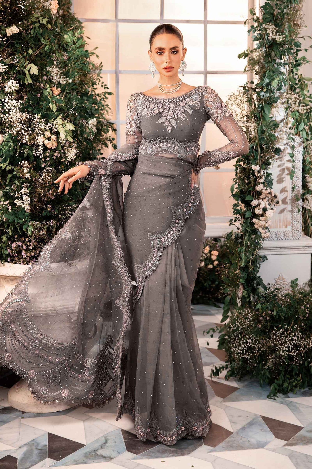 Maria B – BD-2902 Cloud Grey Style, product view 14 of 15