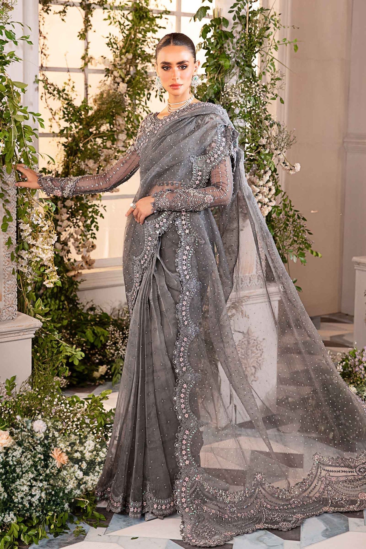 Maria B – BD-2902 Cloud Grey Style, product view 13 of 15